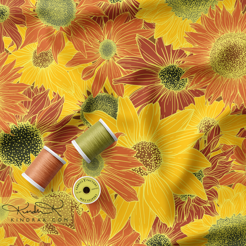 Sunflower Fabric
